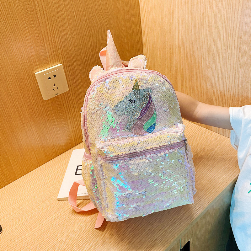 Pailletten-Einhorn-Rucksack Ro – Fashion Backpack Women Bewertung und Preis