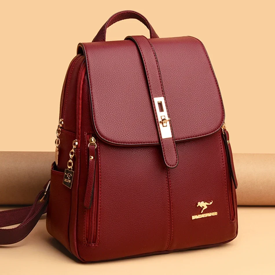 Damen-Rucksack aus Leder mit g – Leather Backpack Vintage Bewertung und Preis