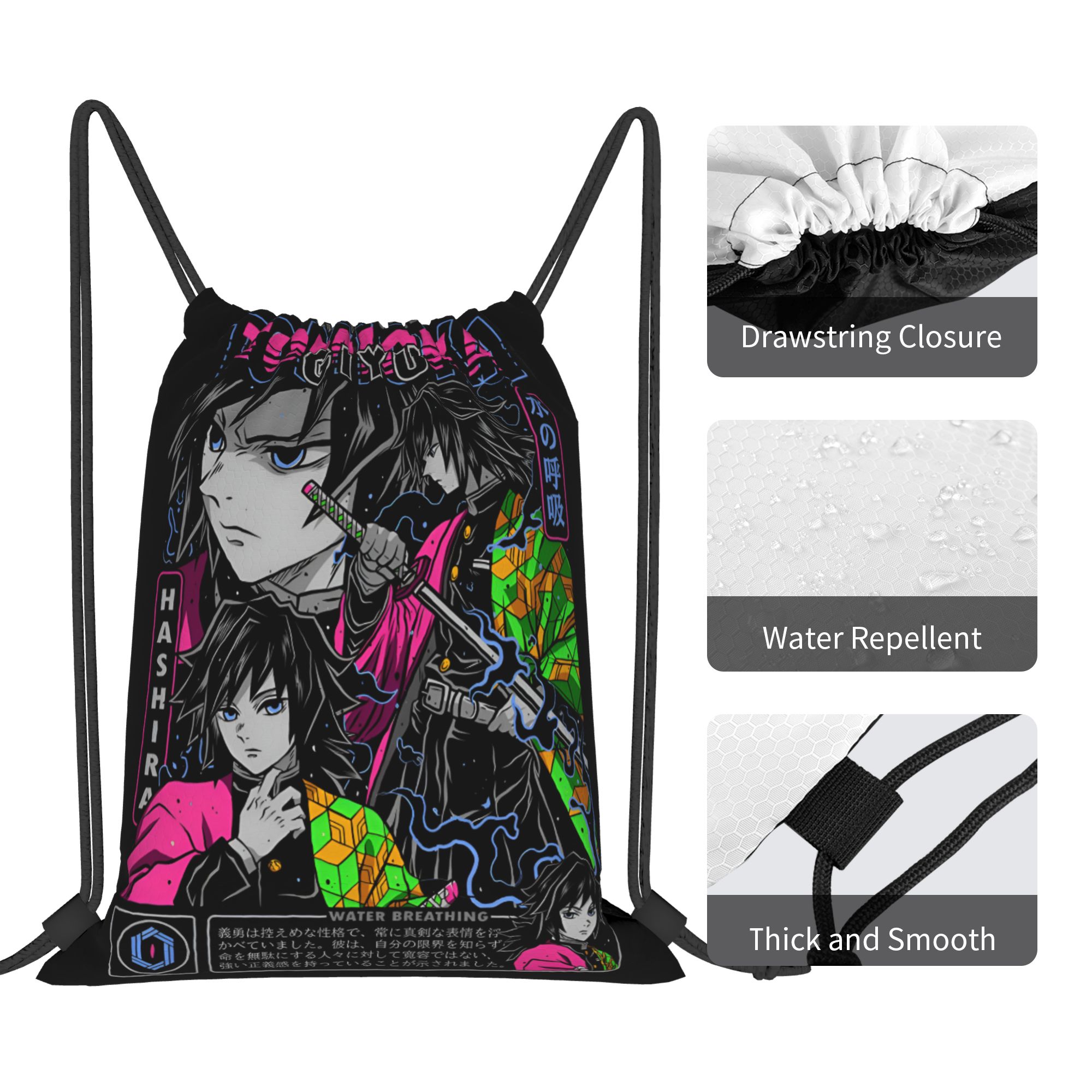 Benutzerdefinierter Demon Slay – Drawstring Gym Bag Bewertung und Preis
